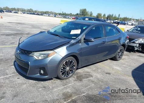 2014 Toyota Corolla S Plus z USA, uszkodzony, nr VIN 2T1BURHE2EC019695